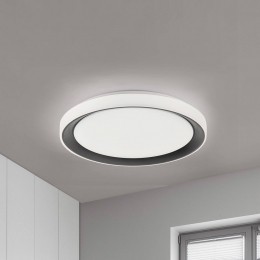 LOLASmartDiscLEDplafondlampzwartwitRGBW
