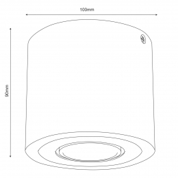 EnvostarErnestDownlightGU10vanhoutrond