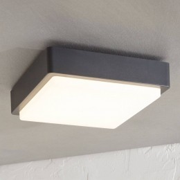 LindbyLEDbuitenplafondlampNermin22cmIP65hoekig