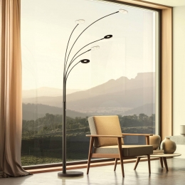 FISCHERHONSELLEDvloerlampDentzwart225cmmetaalCCT5-lamps