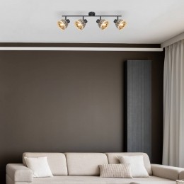 GloboPlafondlampCollybamboevlechtwerk4-lamps