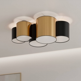 TKLightingPlafondlampMona5-lampszwartgoud