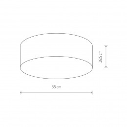 NowodvorskiLightingPlafondlampCamerongrijs65cm