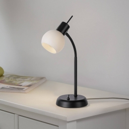 JUSTLIGHTGmbHJUSTLIGHTLokitafellampzwartijzerglas