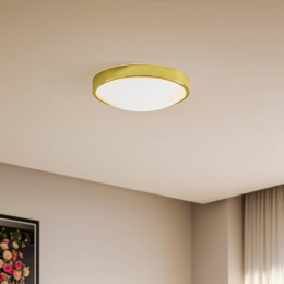 LamkurPlafondlampJarisglasgewelfd36cmgoud