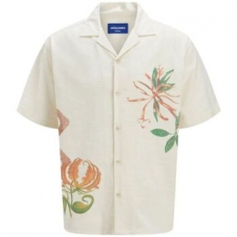 OverhemdLangeMouwJackampJones12271108LUKERETRO-ANTIQUEWHITE