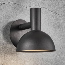 NordluxBuitenwandlampARKIzwart20cm
