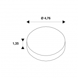 SLVDekoringNoblogrijs5cmkunststof