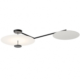 Flat5924plafondlampLEDWhiteGreyL1