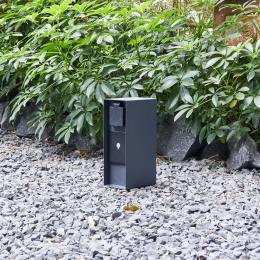 PRIOSSlimmewandcontactdooszuilWLAN23cmzandgrijsTuya