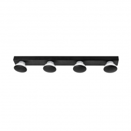 LIGHTMEspiegellampAquaHollywood4-lampszwart