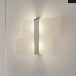 SOLLUXLIGHTINGWandlampShiftedtweeglazendelenverchroomd