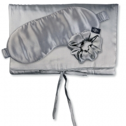 AiloriaTRAVELSETBEAUTYMZijdenZakjeSlaapmaskerScrunchieM