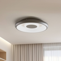 LindbySmartLyndenLEDplafondlamp48cmzwartRGBTuya