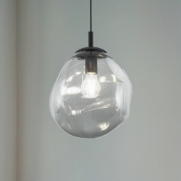 TKLightingSolMinihanglampglas25cmzwartgrafietgrijs