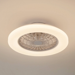 LindbyLEDplafondventilatorVedinDCstil49cmCCT