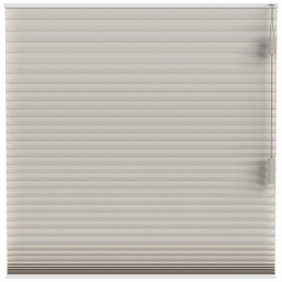 25korting-LeenBakker-FenstrPlissgordijnMontrealDubbel25mmVerduisterend-30023-Polyester-Taupe-120x10x10Cm