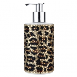 VivianGrayLeopardinGoldSoapDispenser