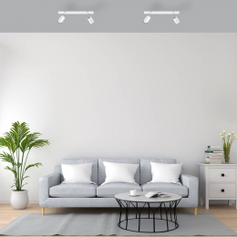 HELAMPlafondlampTuneIIwitchroommetaal2-lampsE27