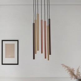 NowodvorskiLightingHanglampLaser7-lamps30cmbontmetaalG9