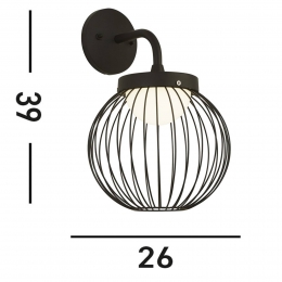 SearchlightLEDbuitenwandlampXCabinIP44zwartmetaal