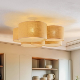 EulunaLodgeplafondlamp6-lampsjute