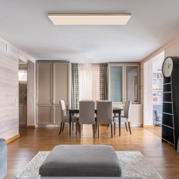 GloboPlafondlampDorolengte120cmdonkerhouthoutCCT