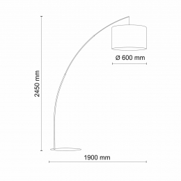 TKLightingVloerlampMobyGraymettextielkap
