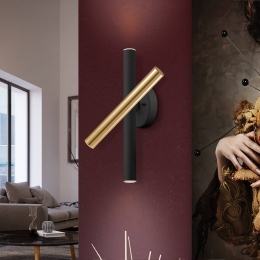 SchullerValenciaLEDwandlampVarasdimbaargoudzwart