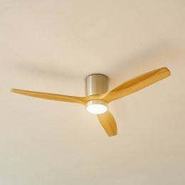 LucandeLEDplafondventilatorFaiparinikkelDCstil132cm