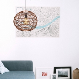 GloboHanglampSennibruin39cm