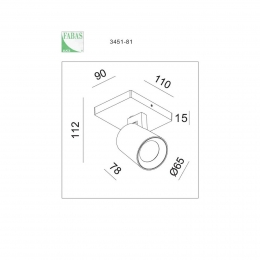 FabasLuceModospot1-lampzwartdecoratieveringenGU10aluminium