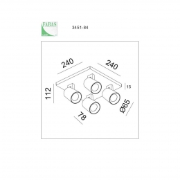 FabasLuceModospot4-lampswitdecoratieveringenGU10aluminium