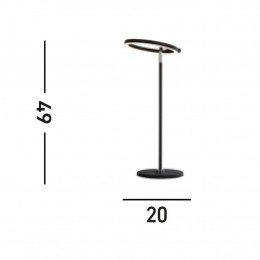 SearchlightSpaceLEDtafellampzwartmetaal