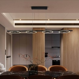 SearchlightSpaceLEDhanglamp4-lampszwartmetaal