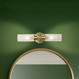 SearchlightImperialwandlampmessing2-lampsstaalglasIP44