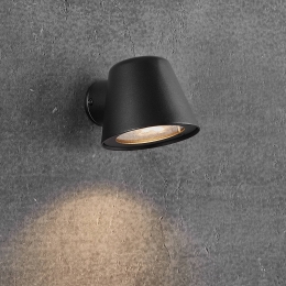 NordluxBuitenwandlampAleriametaalzwart