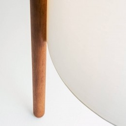 LEDS-C4WoodyvloerlampE27bruinbeigehouttextiel