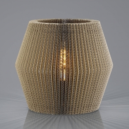 HELLLayertafellampvankartonstompmetdubbelekegel