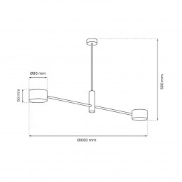 Eko-LightPlafondlampCrossGold2-lamps