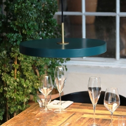 UMAGELEDhanglampAsteriaMediumgroenmessing43cm