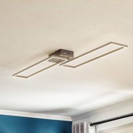 BrilonerFrameLEDplafondlampafstandsbedieningzwart