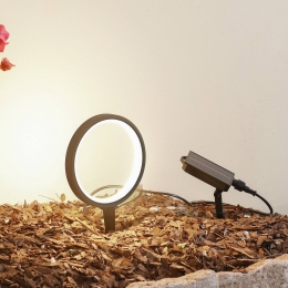 Lindbygrondspieslampopzonne-energieSyrene18cmzwartaluminium