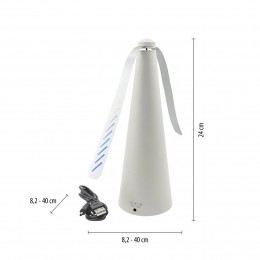 JUSTLIGHTGmbHJUSTLIGHTSwatvliegenklopperopbatterijenwit