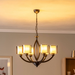 AvonniKroonluchterAV-7002-1876-6BSYmetglazenkappen