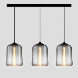 SmokeGlazenHanglamp3Houders25cm