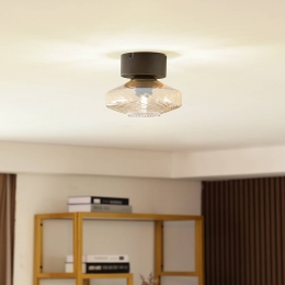 LindbyplafondlampSylphie20cmglasbarnsteen