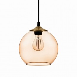 SolbikaLightingHanglampBallglazenbolkaplichtbruin20cm