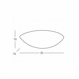 austroluxKolarzBisquittewandlampwitbreedte35cmgips