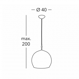 KolarzLunahanglamp40cmcrmekleurigglas